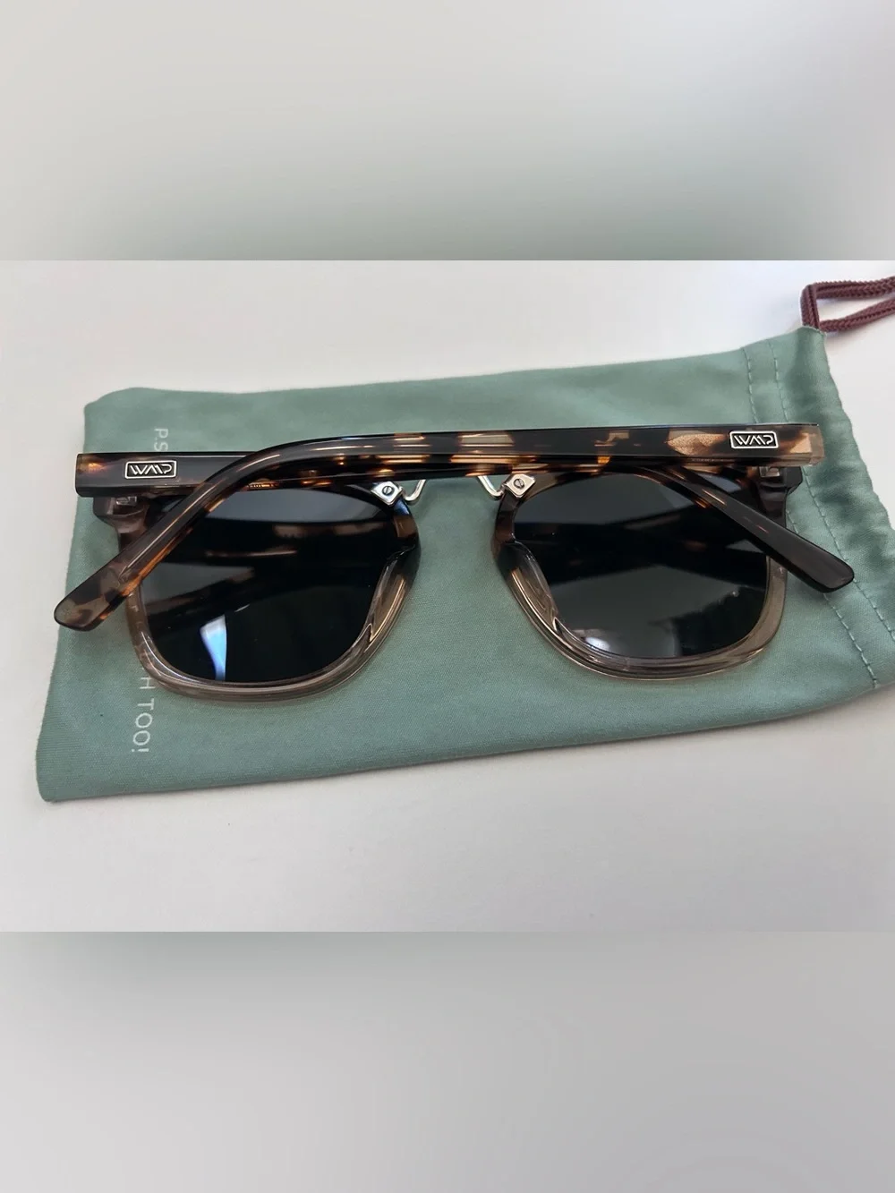 WMP Eyewear Demi Square Tortoiseshell Polarized Women’s Sunglasses